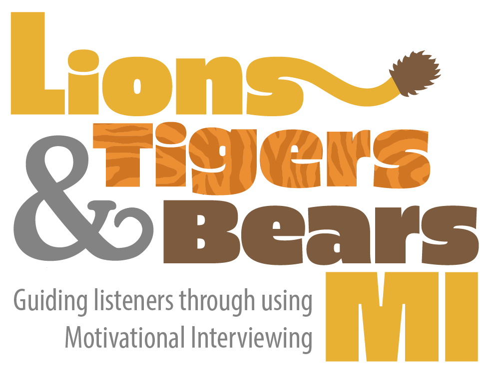 Lions, Tigers & Bears MI logo.